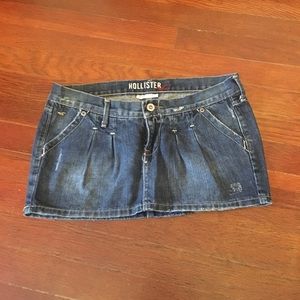 Mini denim skirt